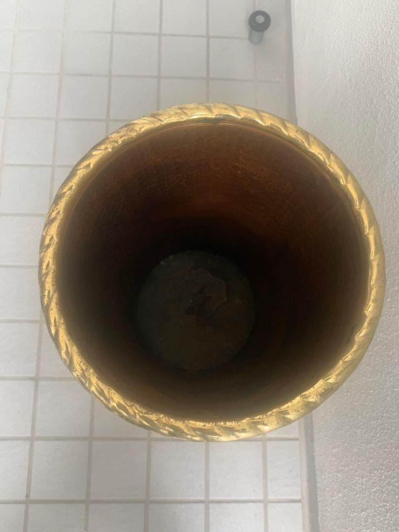 銅　ブロンズ　イタリア　傘立て　ヴィンテージ　中古