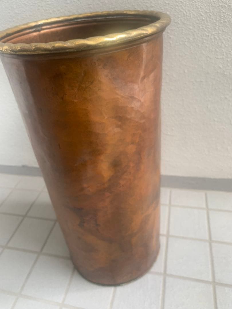 銅　ブロンズ　イタリア　傘立て　ヴィンテージ　中古