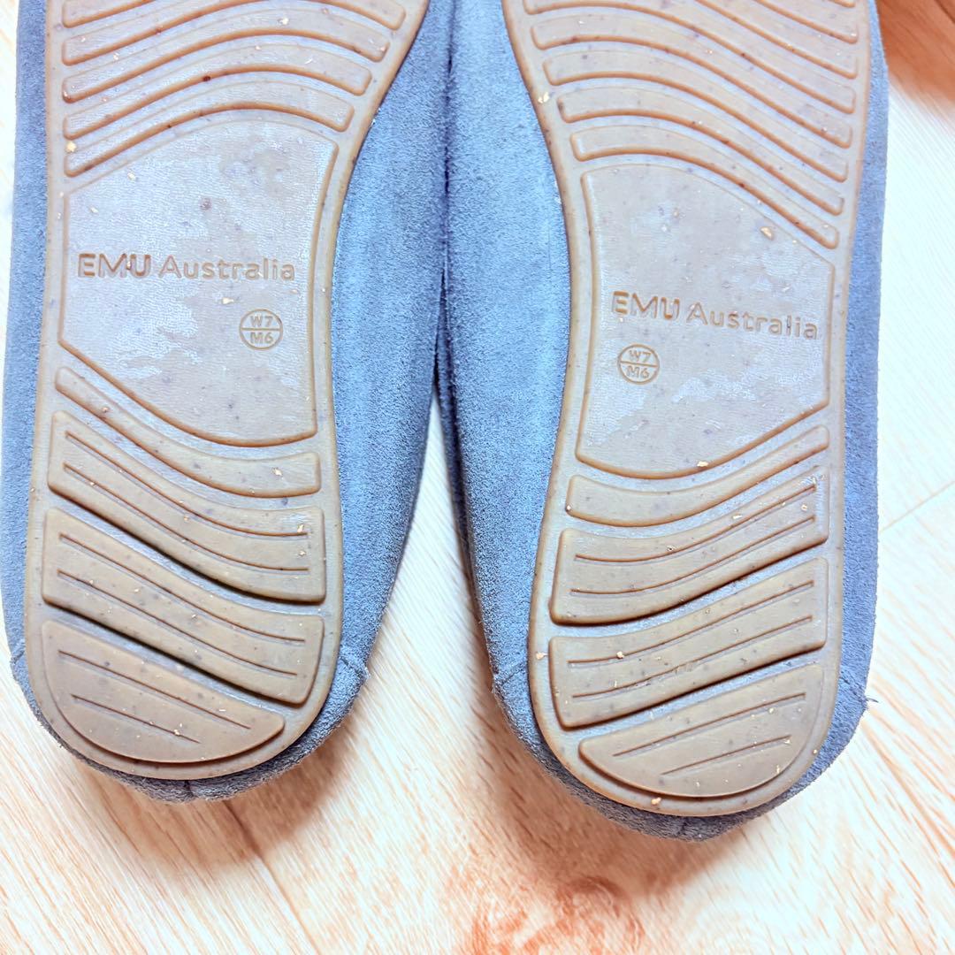 EMU Australia ムートン モカシン ケアンズ 24cm チャコール