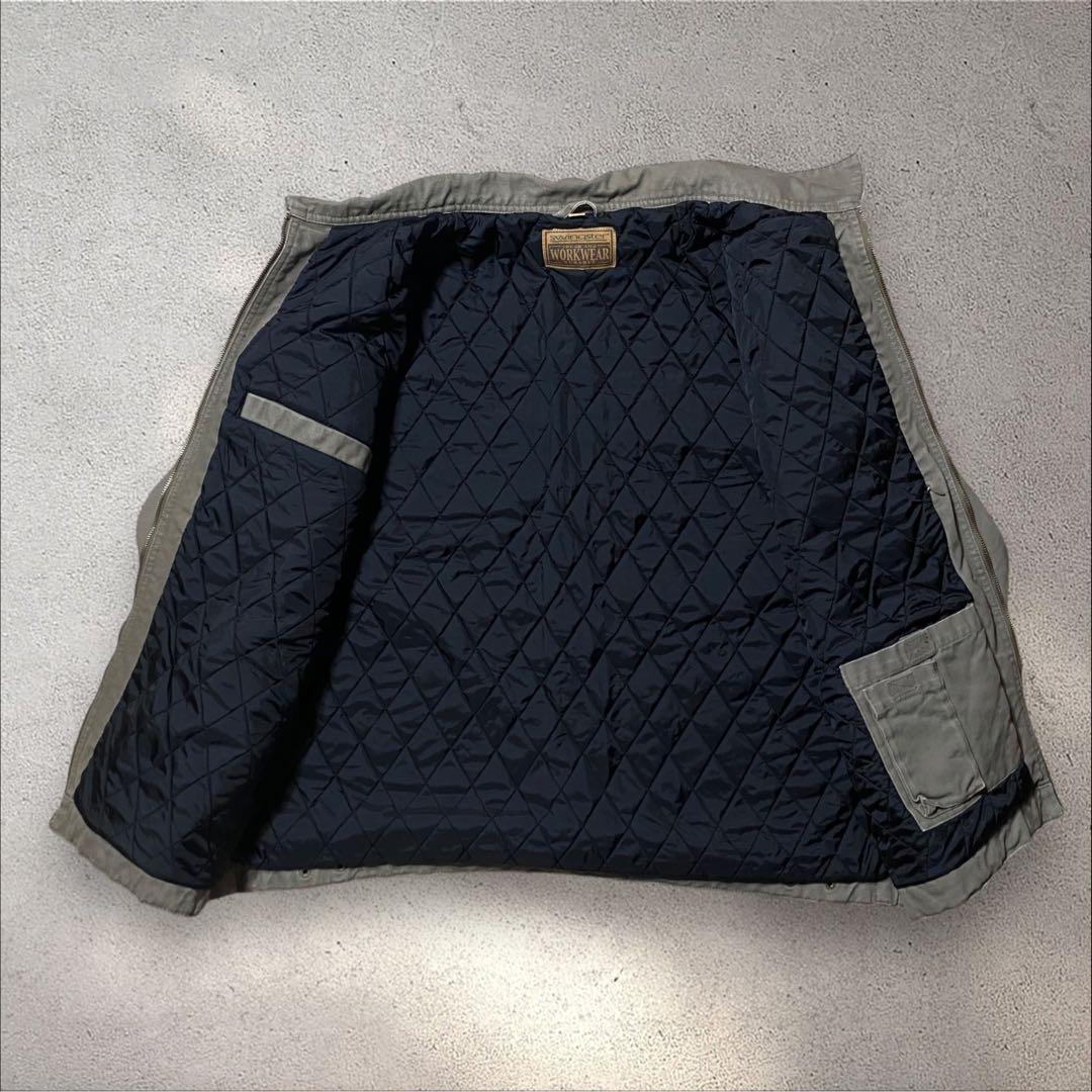 junsabuデトロイト企業ロゴ刺繍ダックワークジャケットカーキswing