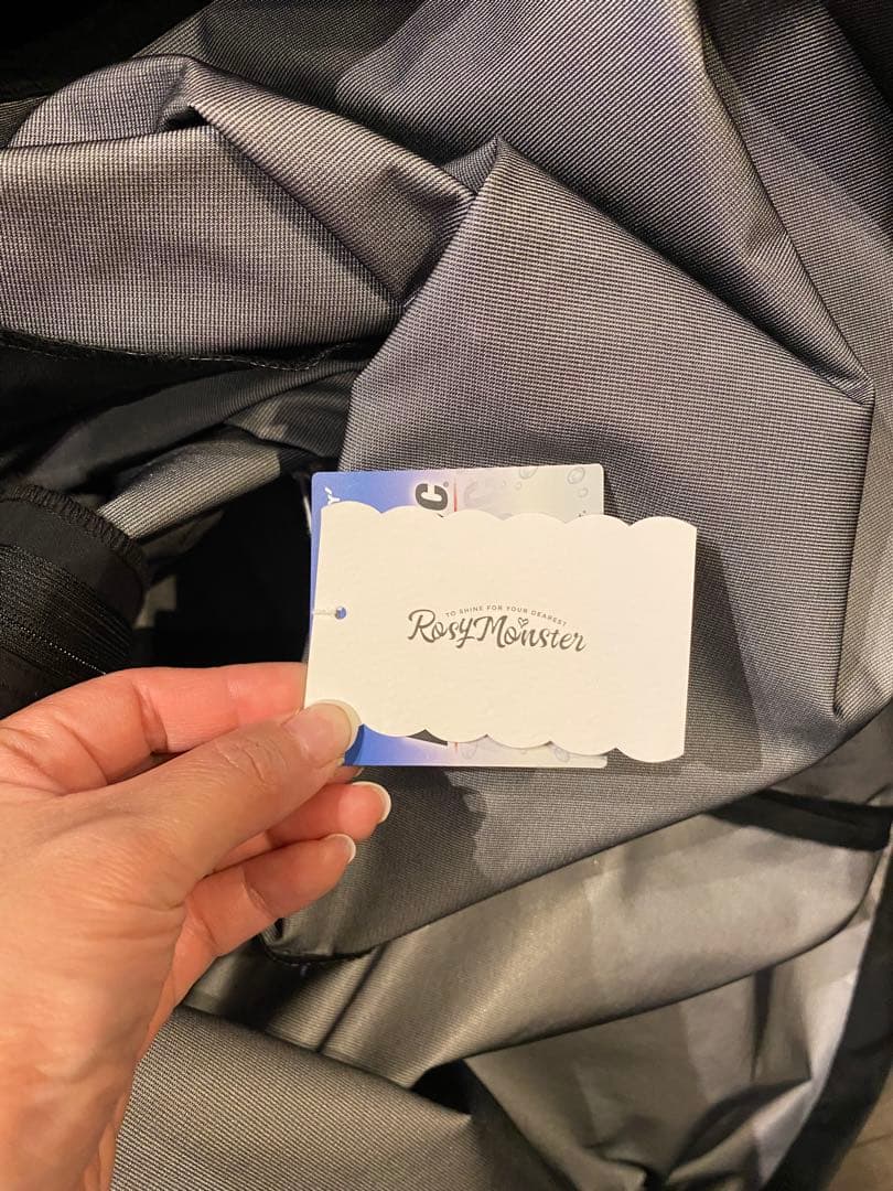 rosymonster/2way water proof coat（ブラック）