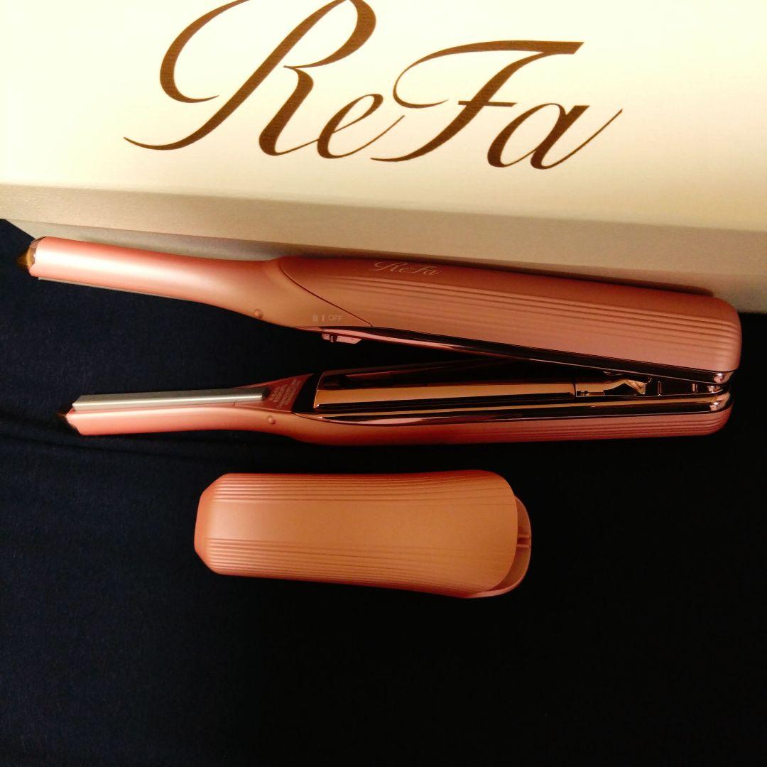 【新品】ReFa リファフィンガーアイロン STシルキーピンク 充電ケーブル付き