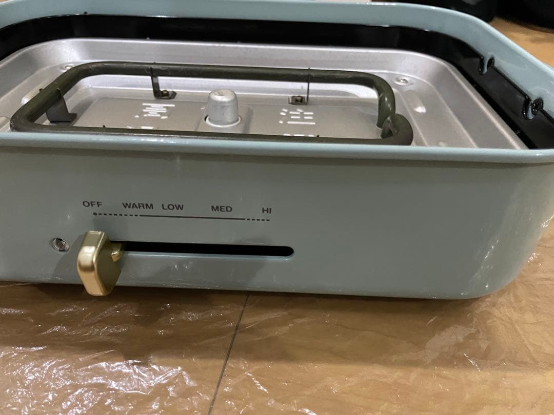 【BRUNO】コンパクトホットプレート ブルーグレー セラミックコート鍋