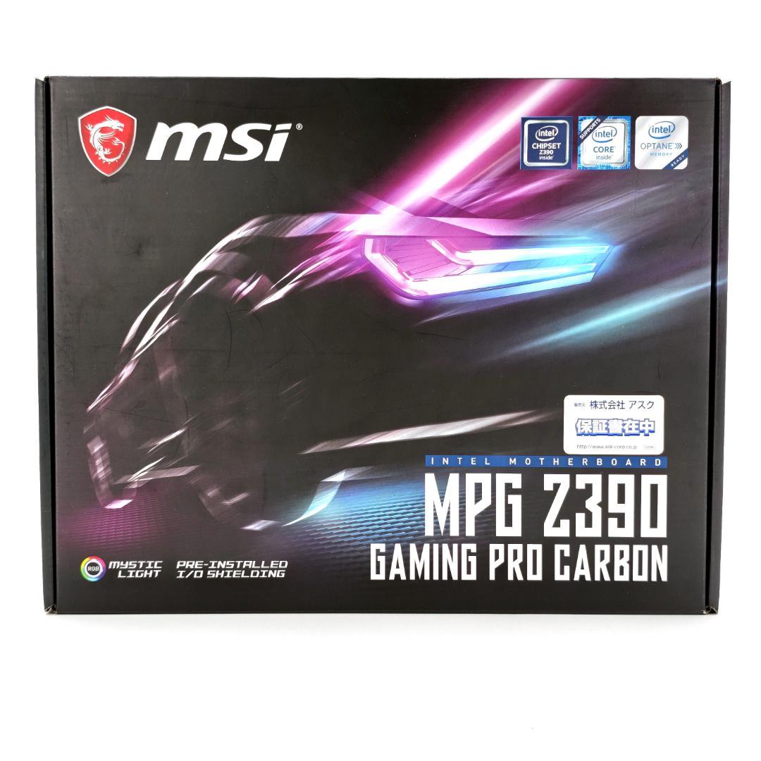 MSI MPG Z390 GAMING PRO CARBON ATXマザーボード