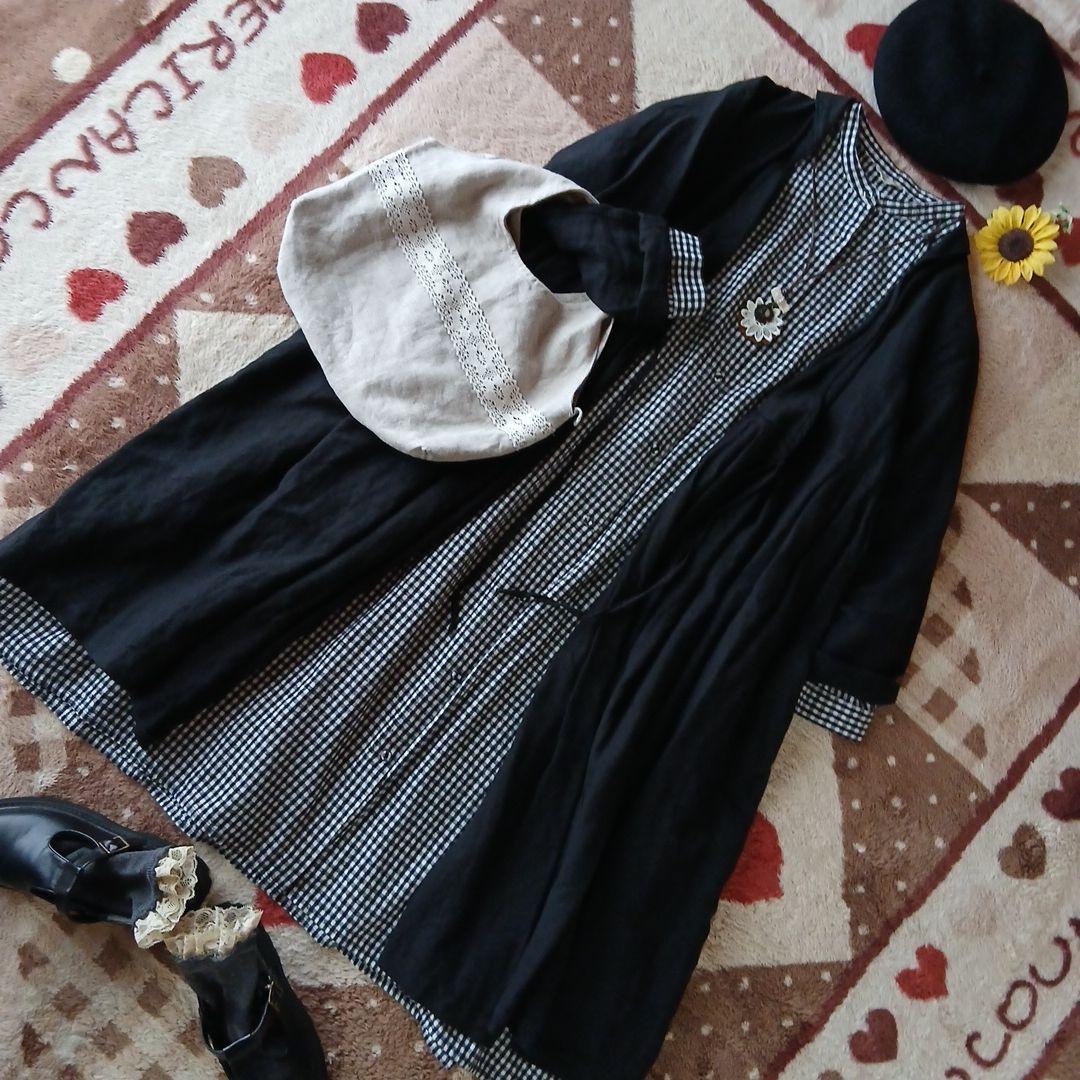 みーきさま専用♡a+koloni♡麻カシュクールワンピース♡