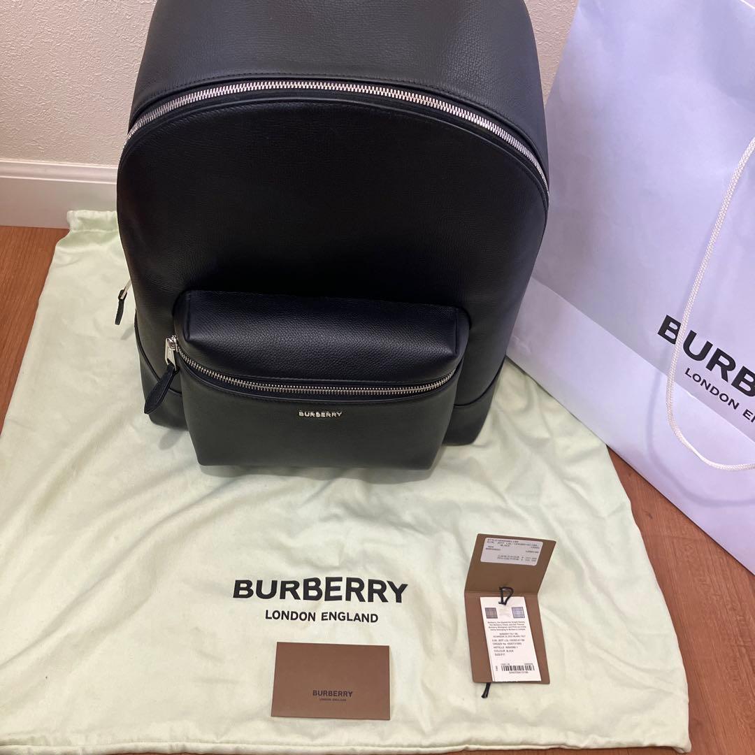 緊急本日限定バーバリーBURBERRY☆レザーバックパックML JEFF LGL