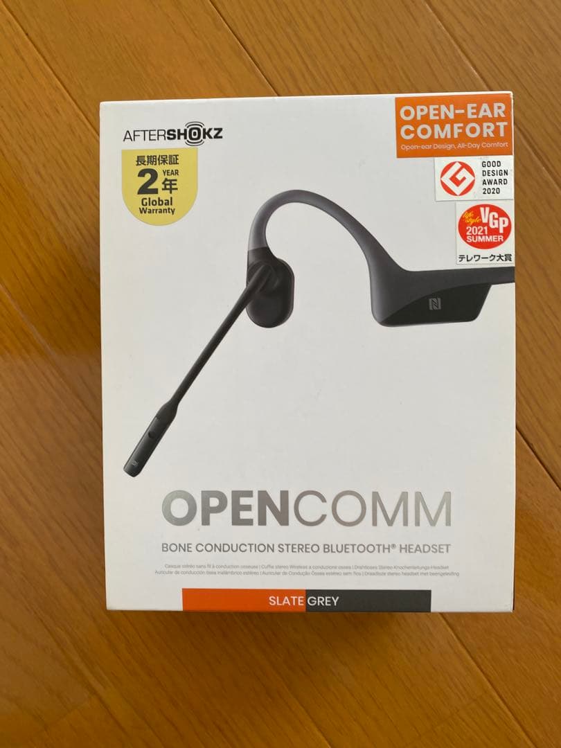 AFTERSHOKZ OPENCOMM 骨伝導イヤホン Slate Grey