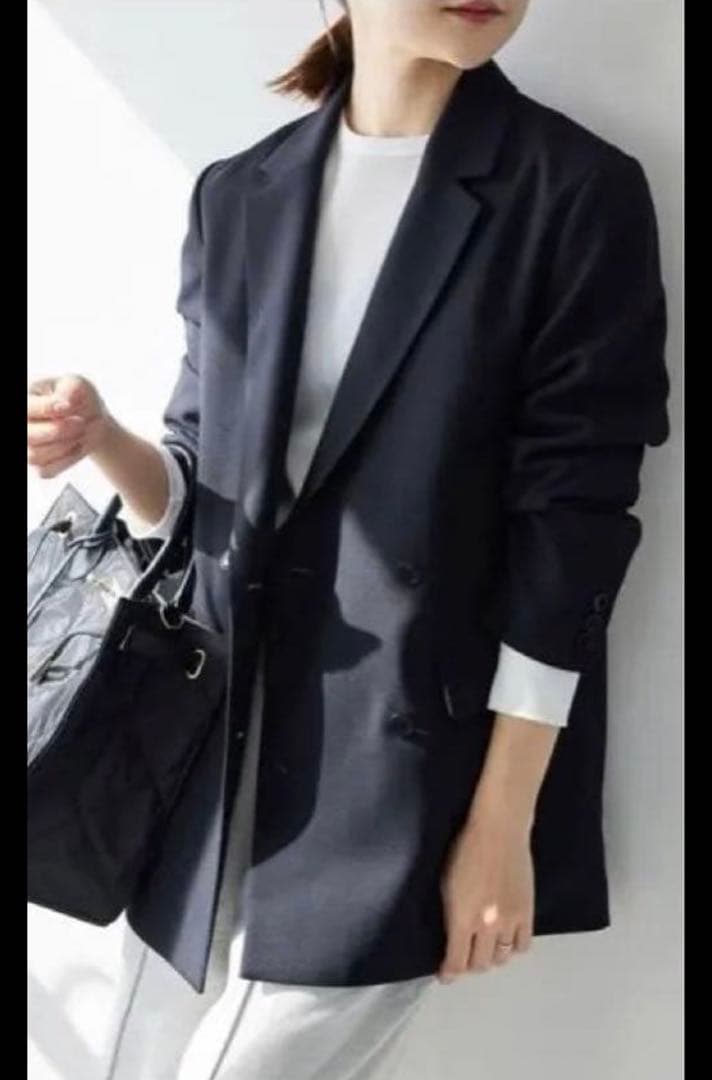 【SLOBE IENA】ウォッシャブルツイルダブルジャケット