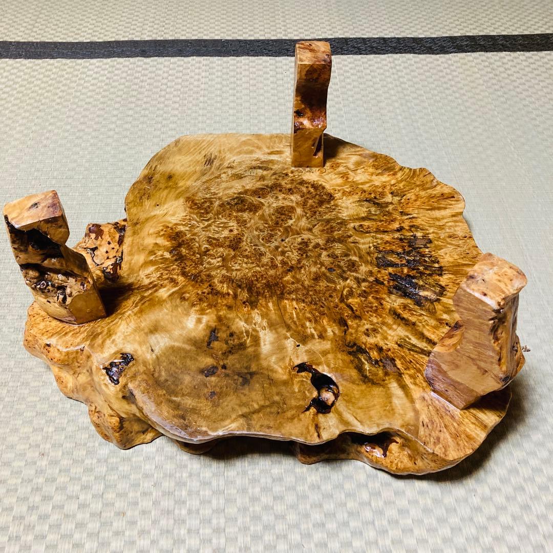 天然木　瘤　置物台　花台　香炉台