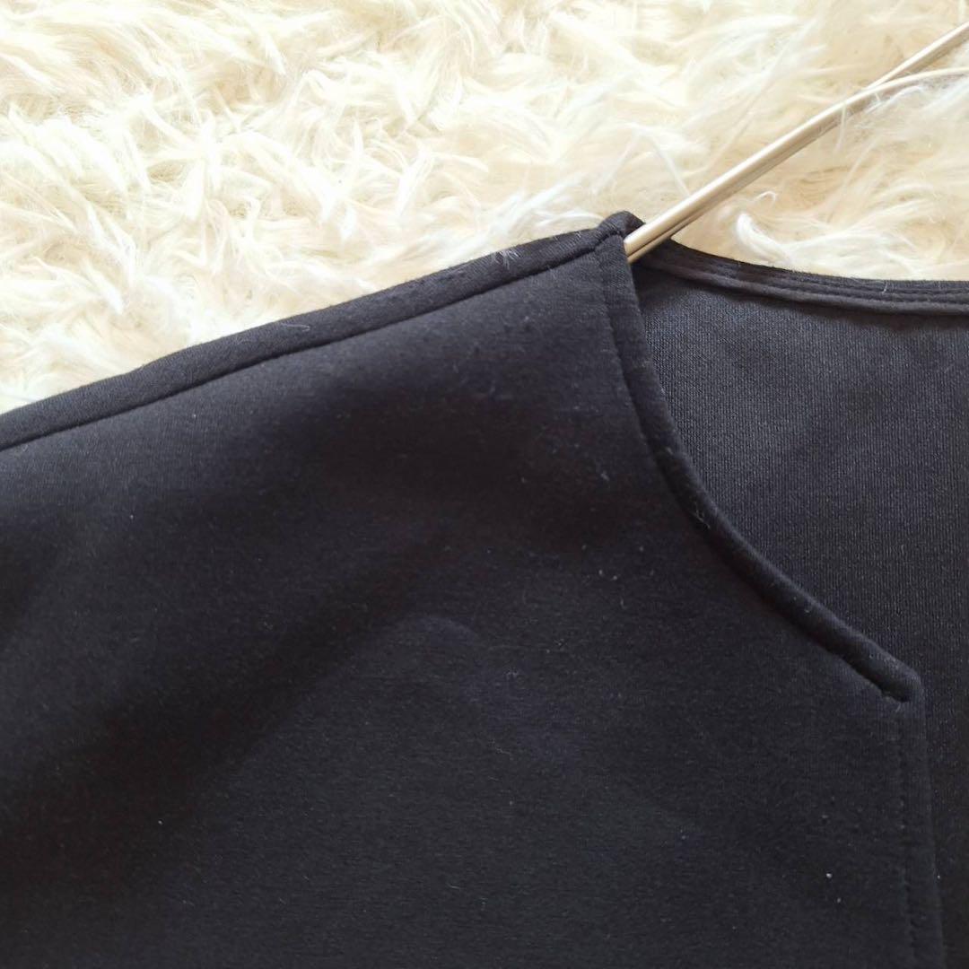 現行モデル✨ルフィル エアクッションカットソー キーネック トップス ブラック