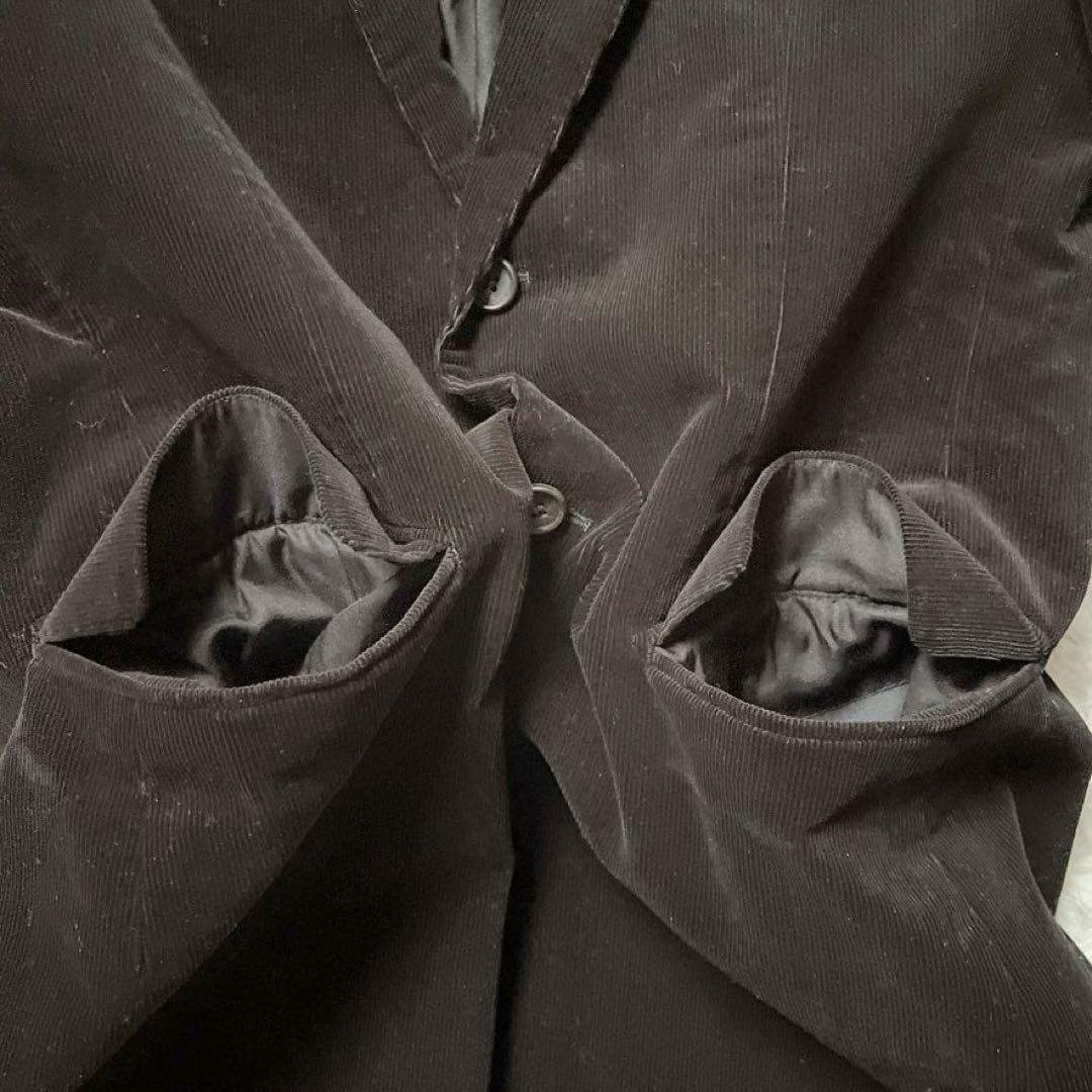 希少XL✨マーガレットハウエル コーデュロイ テーラードジャケット 黒 日本製