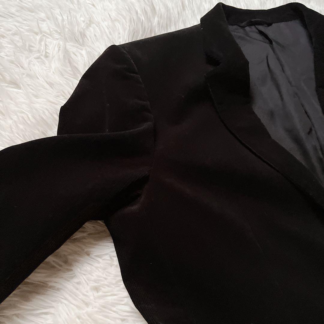 希少XL✨マーガレットハウエル コーデュロイ テーラードジャケット 黒 日本製