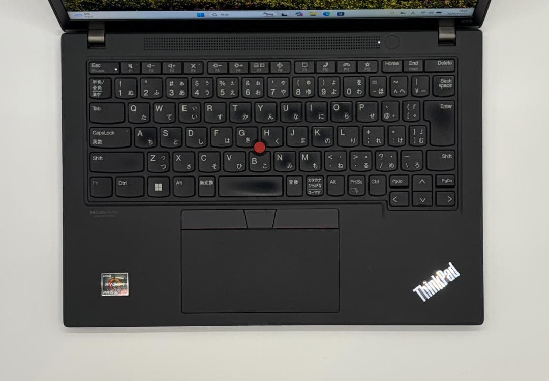 2022年、Thinkpad X13 Gen2、Ryzen、16/256NVMe