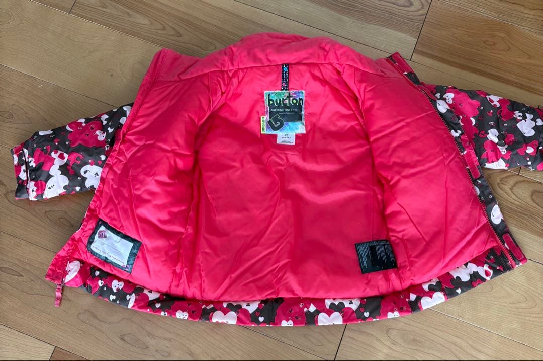 BURTON 子ども用 スキーウェア　上下セット　状態良ピンク　99〜106cm