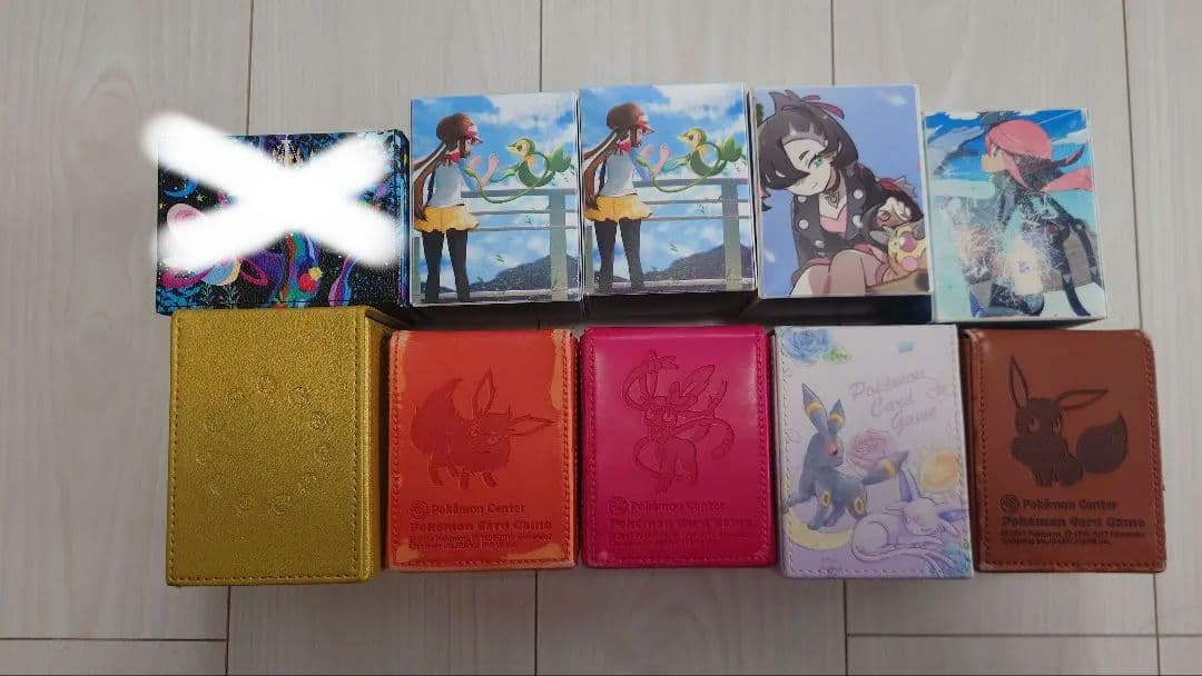 イーブイ　ニンフィア　ブースター　フリップデッキケース　ブラッキー　エーフィ