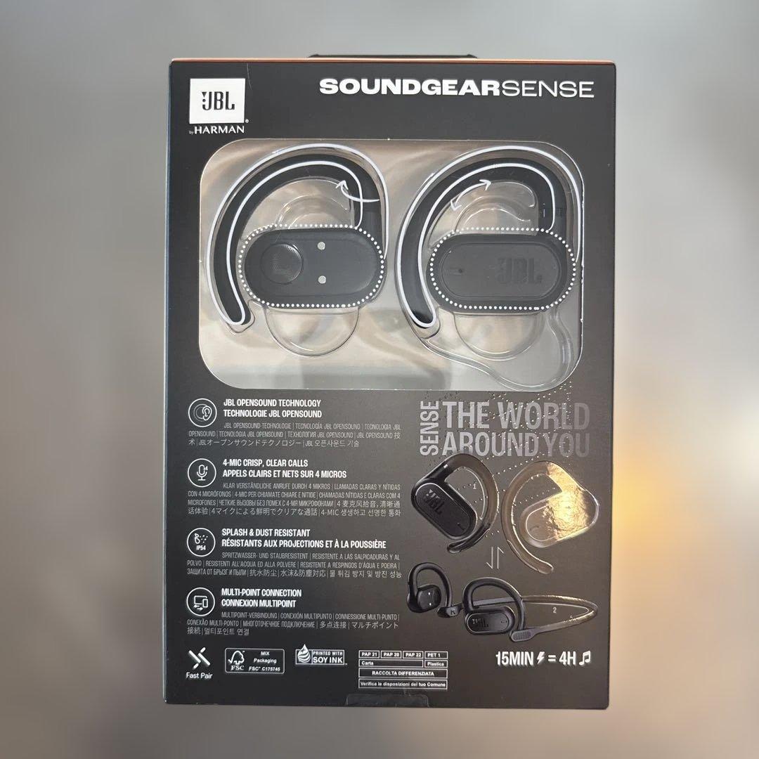 JBL SOUNDGEARSENSE ワイヤレスイヤホン　ブラック