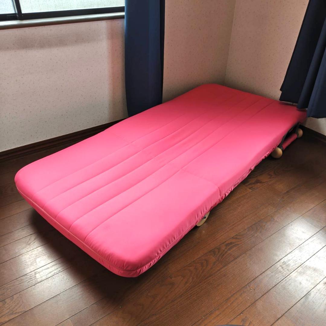 直接引き取り可：ニッセン製　フロアソファベッド(シングル)