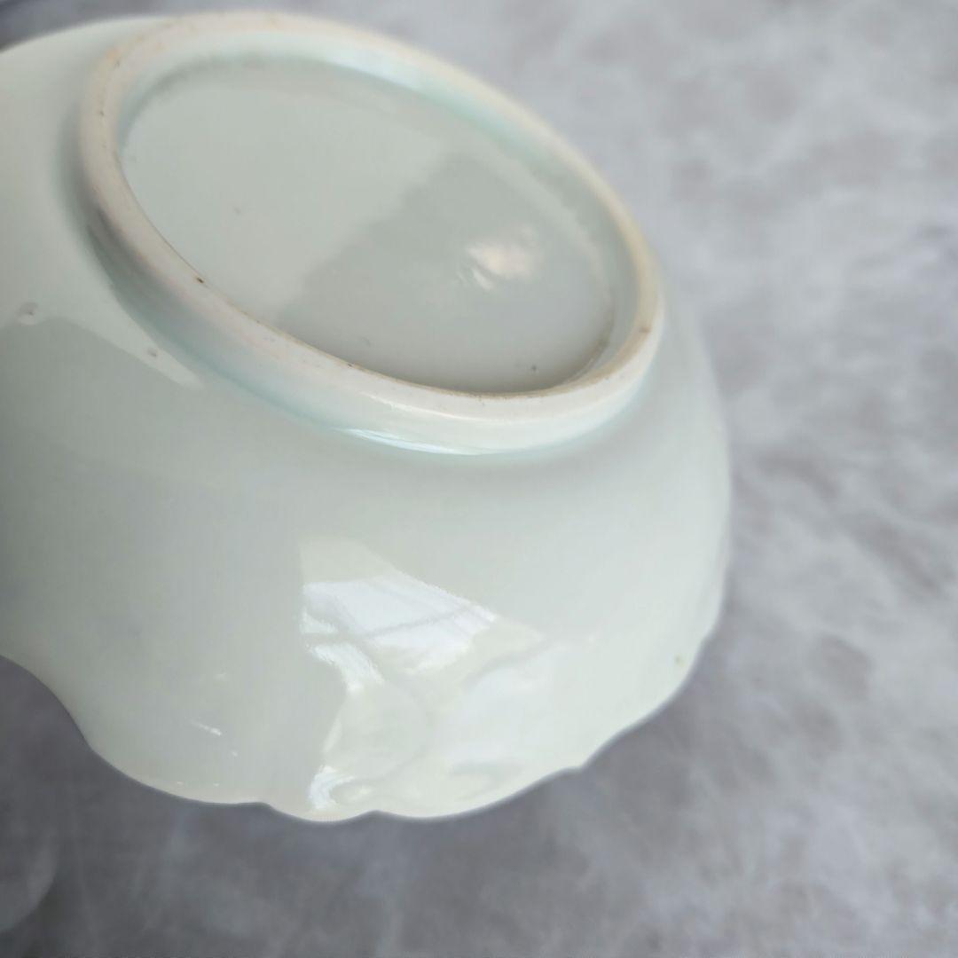 古伊万里　染付　陽刻　深皿　膾皿　唐人　韃靼人　江戸　アンティーク　金継ぎ　金直