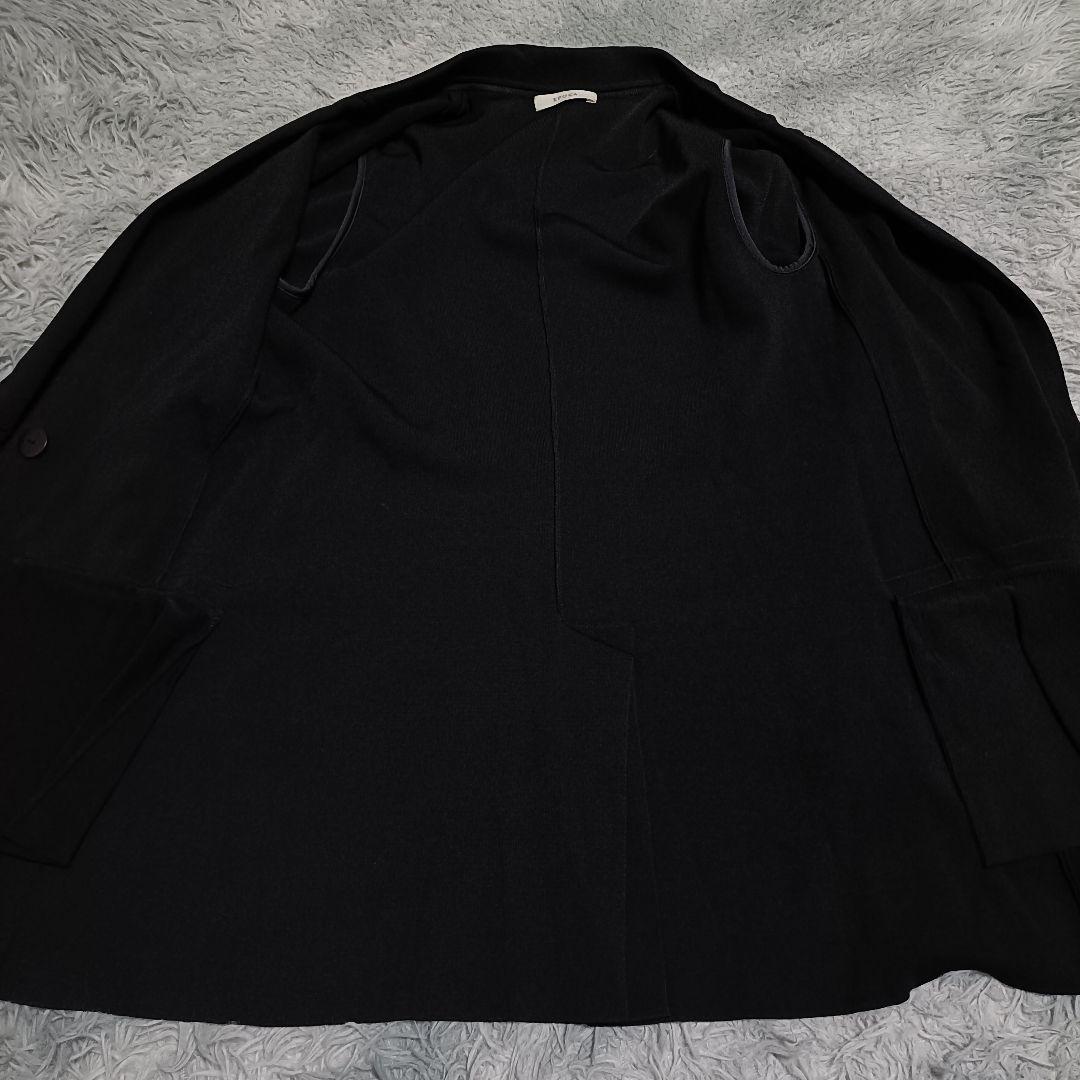 EPOCA エポカ テーラードジャケット ダブルブレスト ストレッチ✨️L 黒