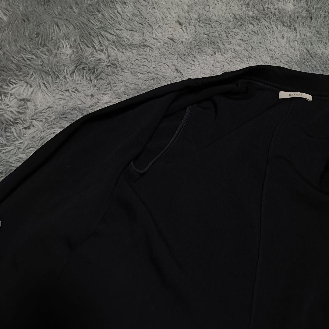 EPOCA エポカ テーラードジャケット ダブルブレスト ストレッチ✨️L 黒