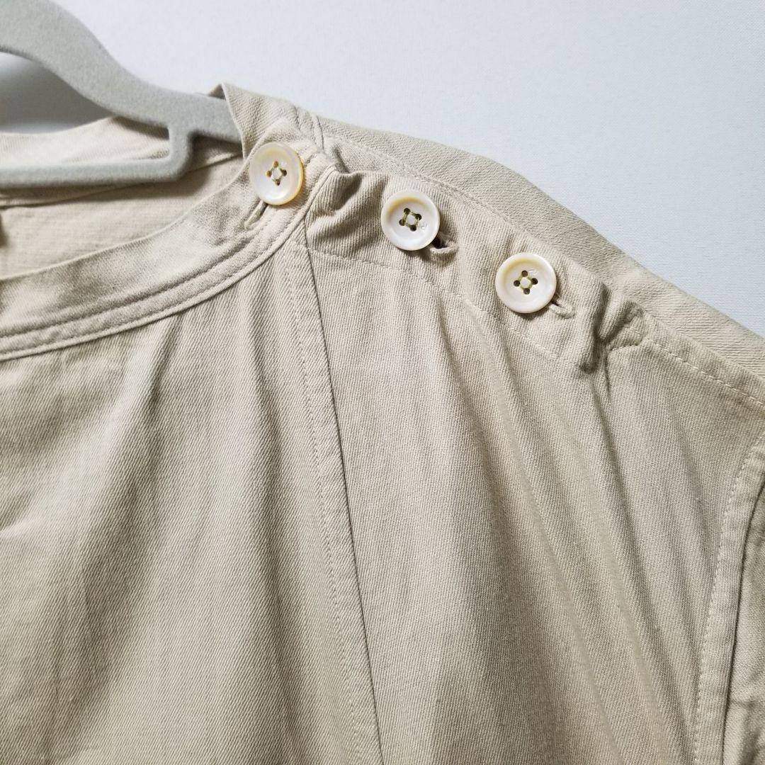 uco　45R　シャツチノドレス　ベージュ　コットン100%　日本製　人気