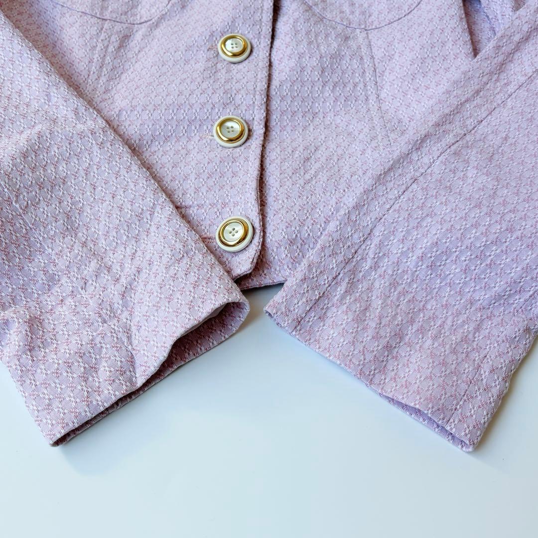 ドルチェ&ガッバーナ　リネン混　ジャケット　ショート丈　サマーツイード　M