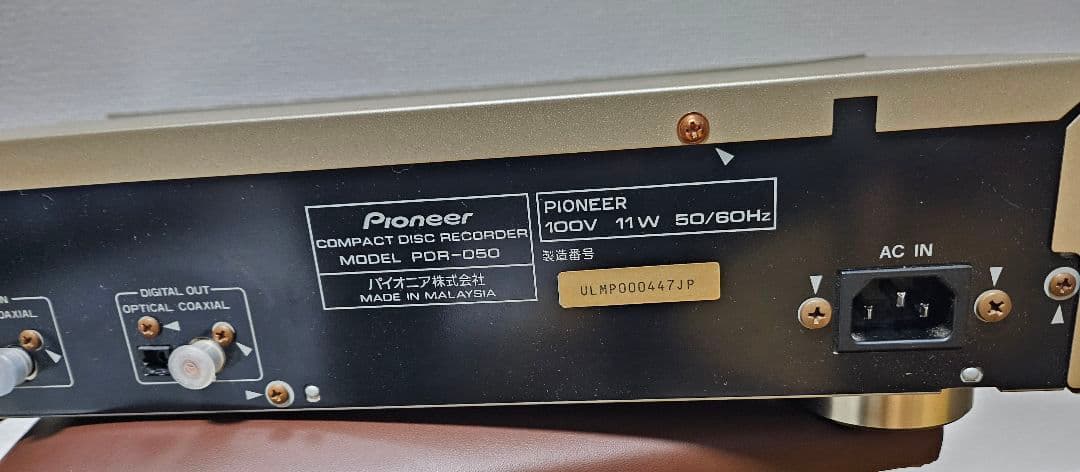 パイオニア PDR-D5 CD-R RWレコーダーリモコン取扱書値段交渉OK