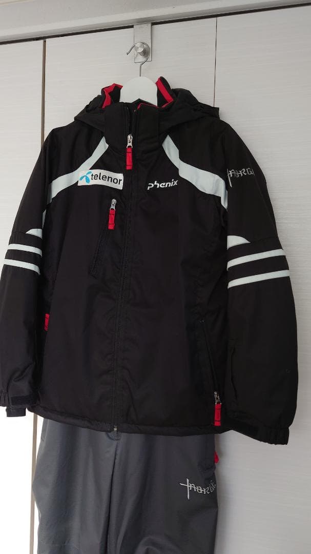 phenix ノルウェーチームレプリカ スキーウェア 子ども用 黒/グレー