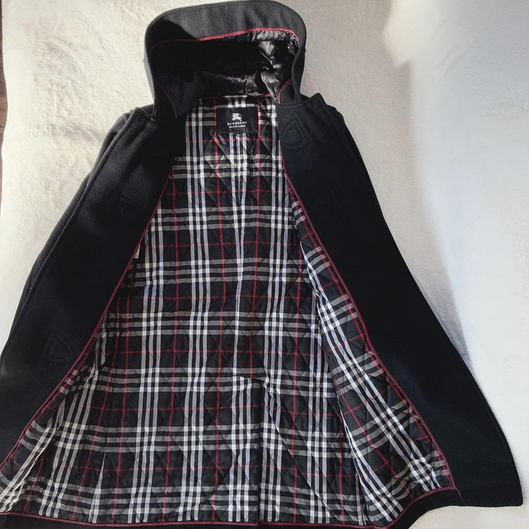 Burberry Black Label ダッフル L カシミヤ混 ノバチェック