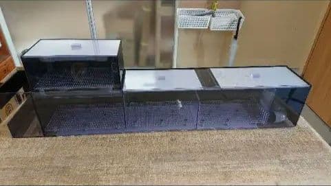 デカバラ　120アクリル水槽用上部フィルター　３面ブラック