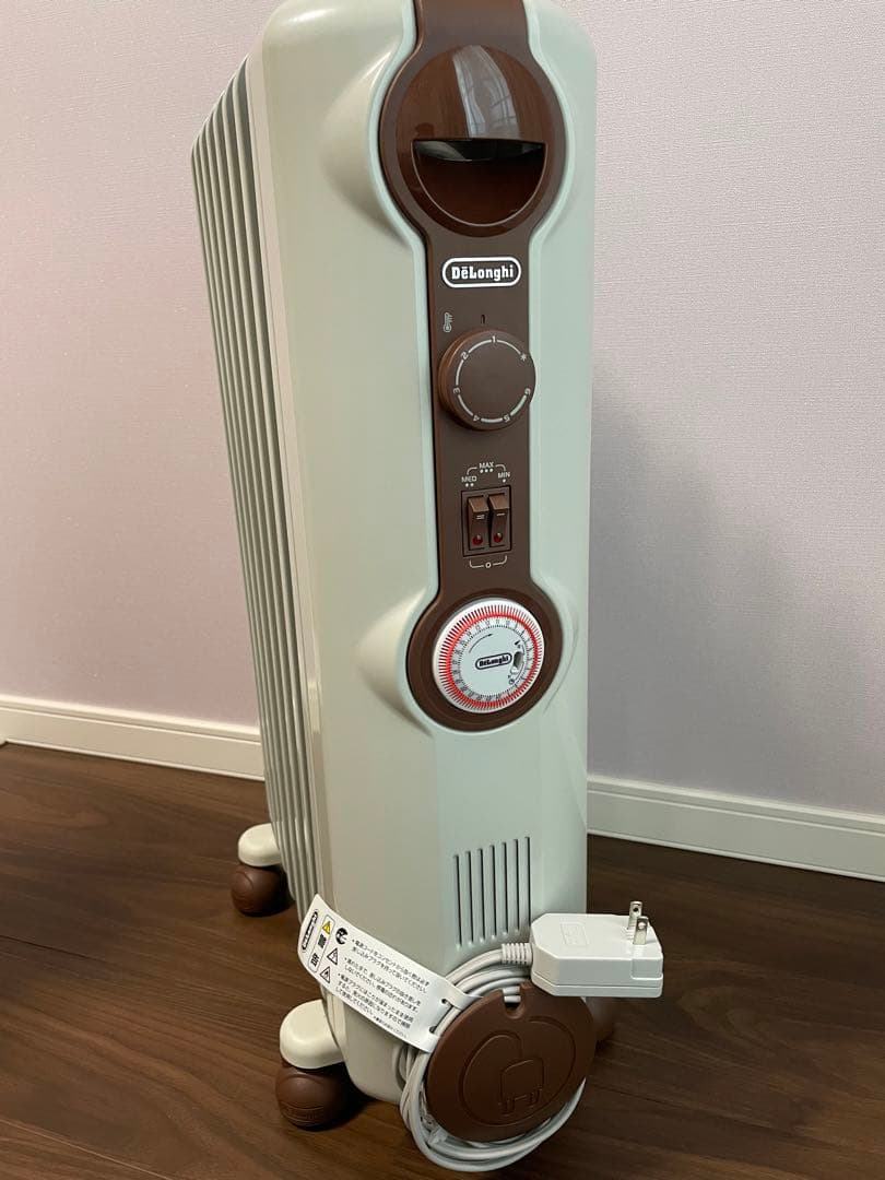 デロンギ オイルヒーター ホワイトブラウン JR0812