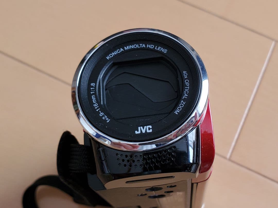 ビデオカメラ☆JVCケンウッド／Everio／GZ-E880-R／広角レンズ付