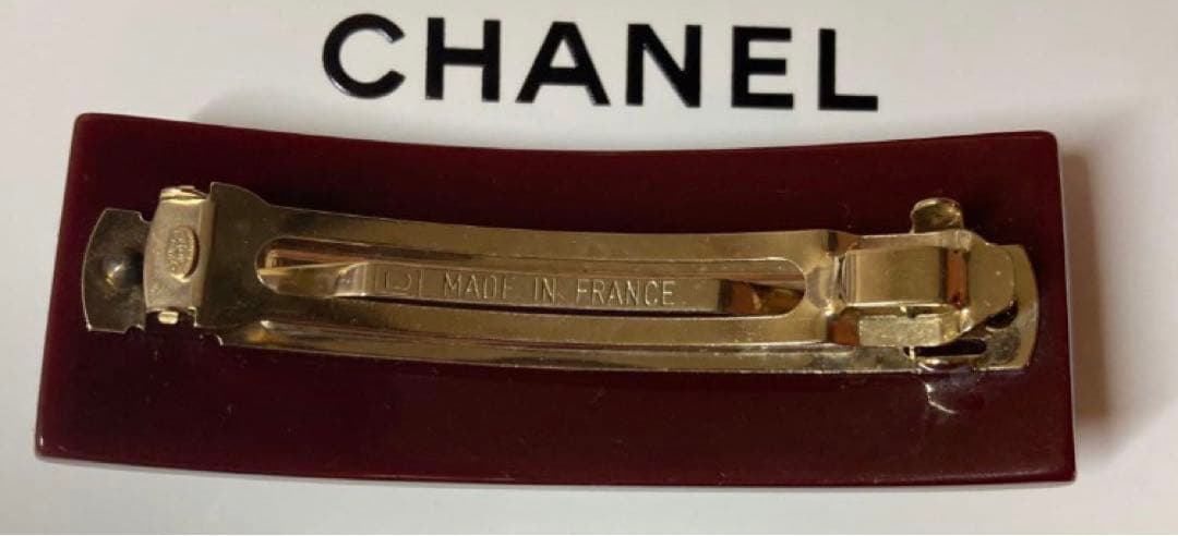 パリで購入❤️CHANEL❤️彫金細工　プレート　バレッタ❤️激レア　ヴィンテージ