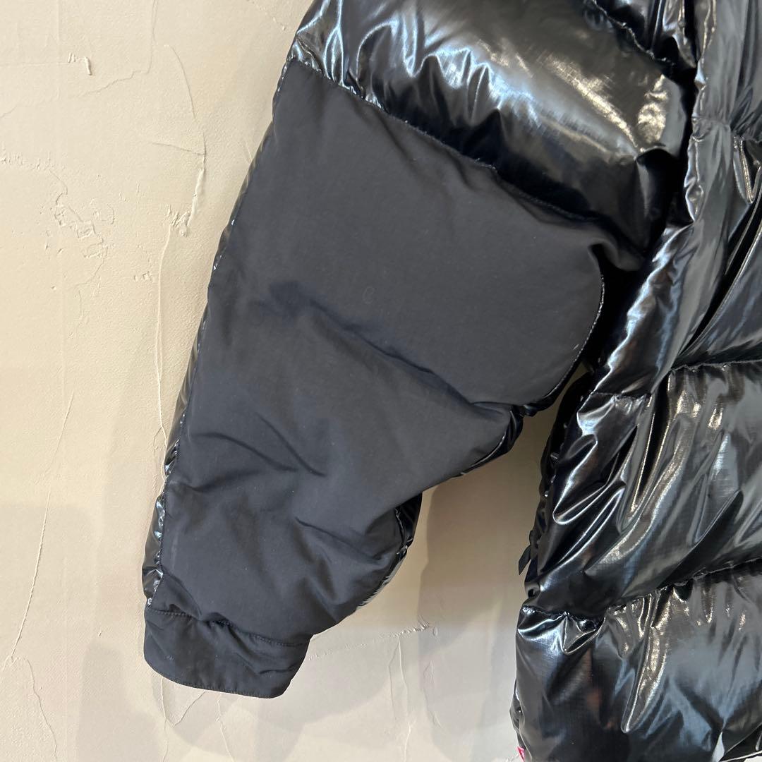 22AW ノースフェイスx シュプリームブラックダウンジャケット　コラボ