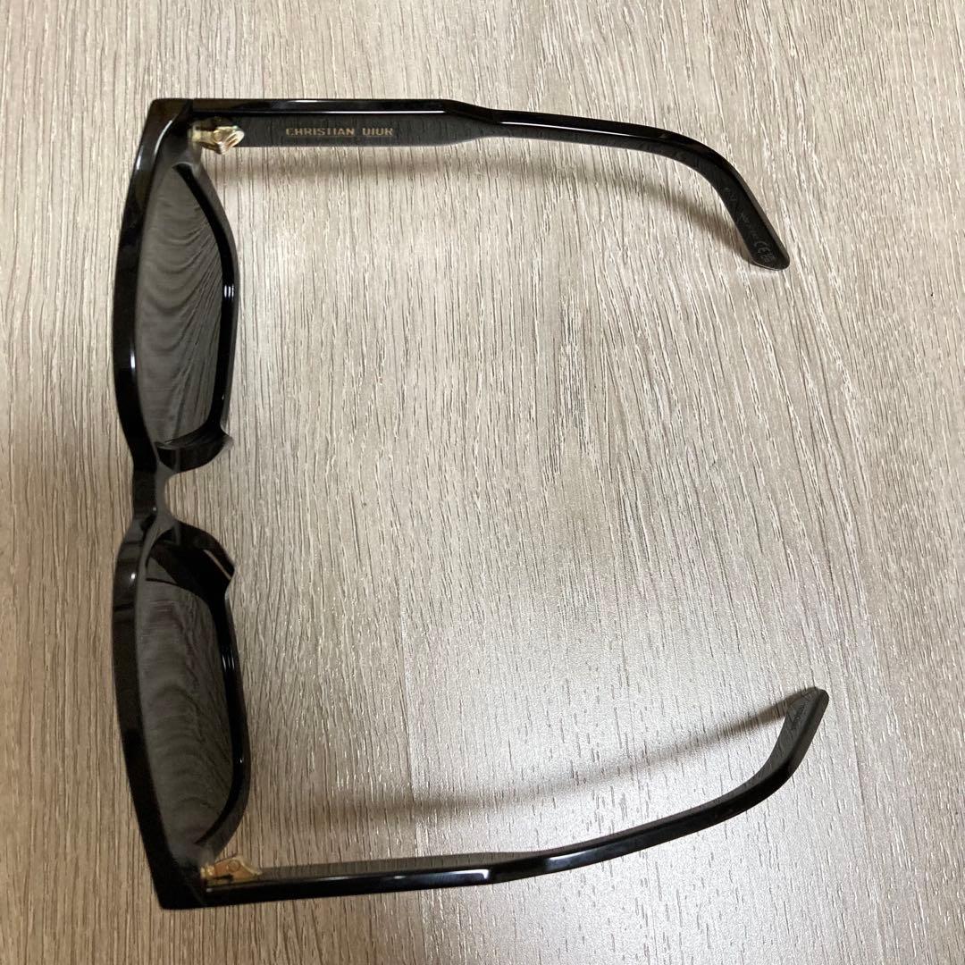 CHRISTIAN DIOR ブラック スクエア サングラス