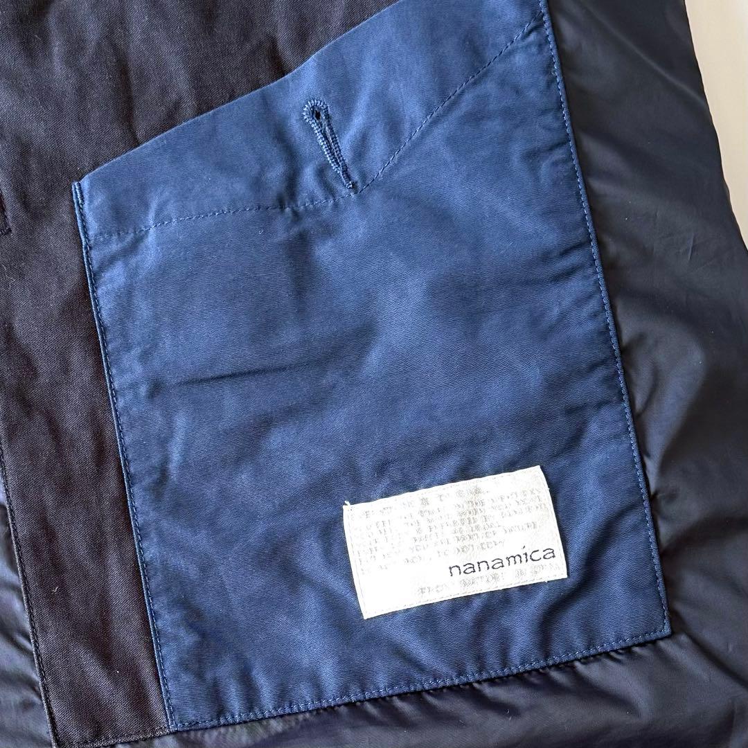 nanamica ナナミカ ダウンベスト インディゴ デニム リバーシブル 中綿