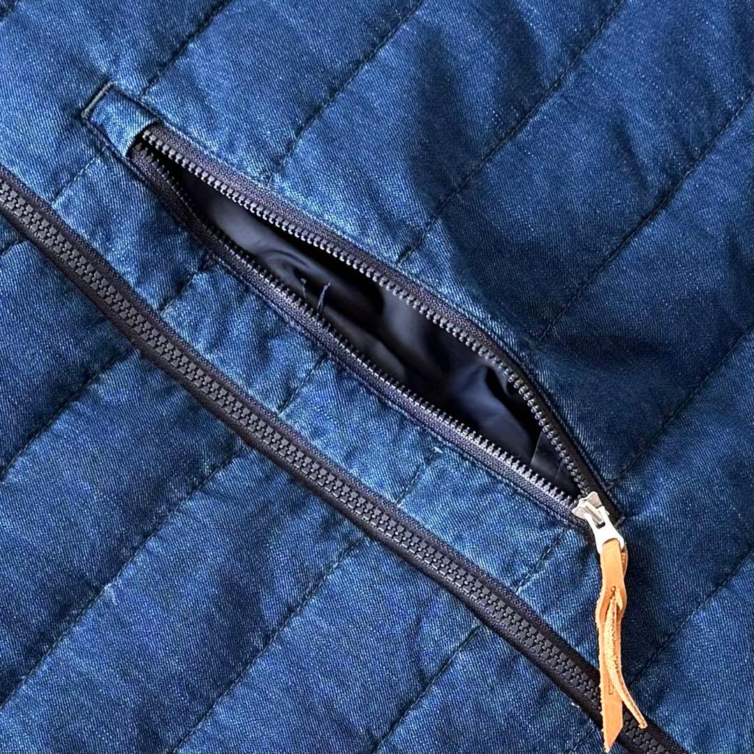 nanamica ナナミカ ダウンベスト インディゴ デニム リバーシブル 中綿