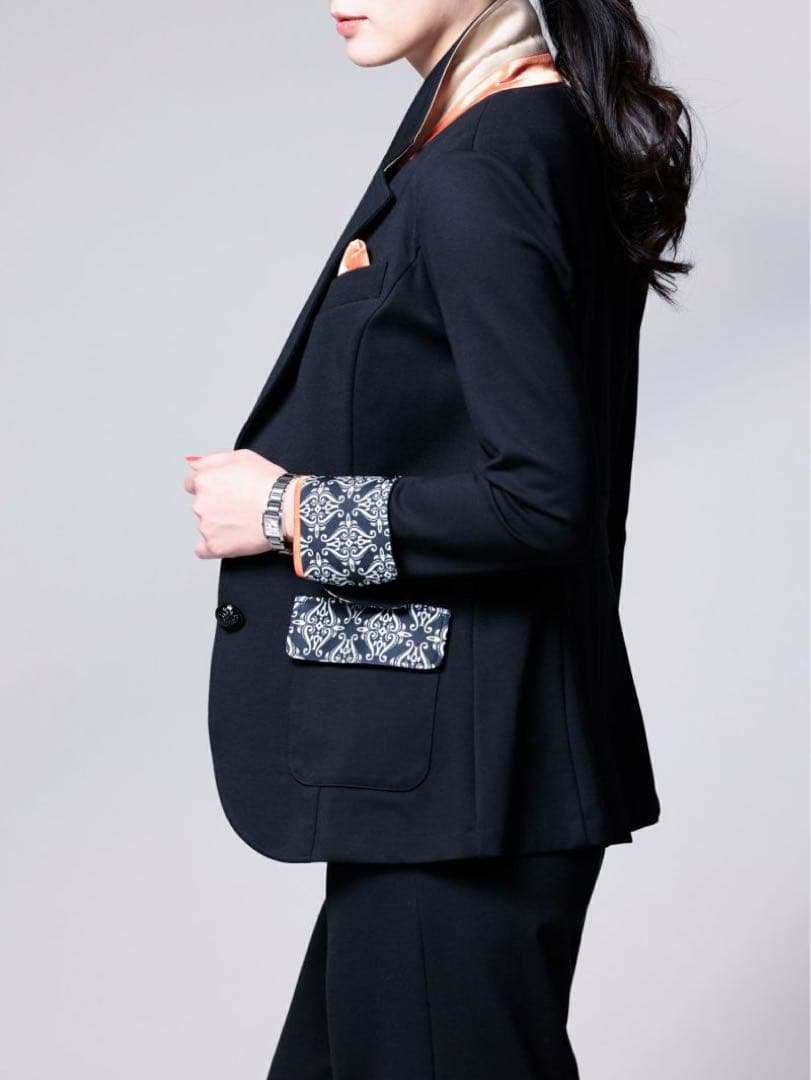 タグ付き 現行品 レジーナロマンティコ ダマスク柄使いジャケット 44