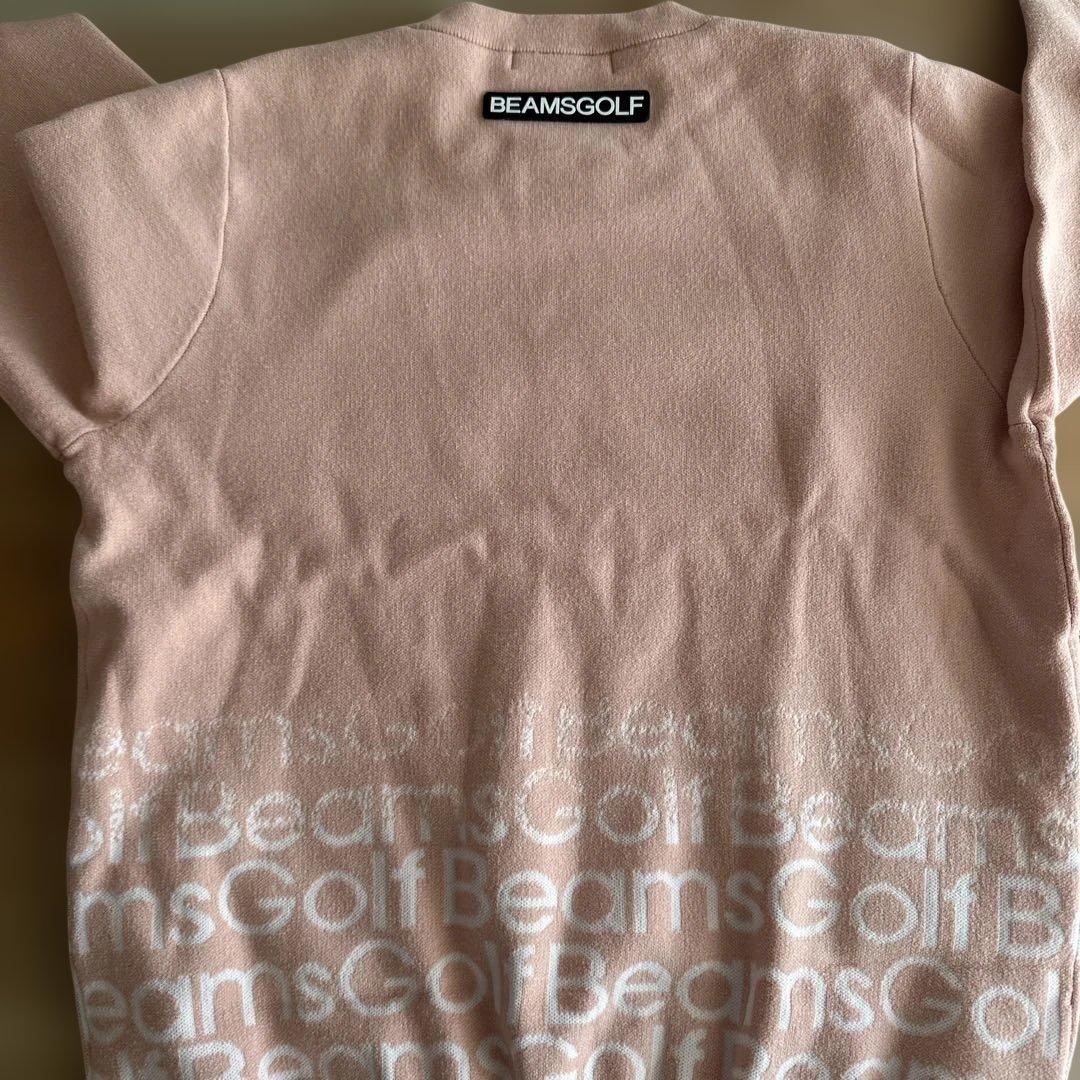 週末値下BeamsGolf ピンク 防風ニット　スカートセット　L サイズ　美品