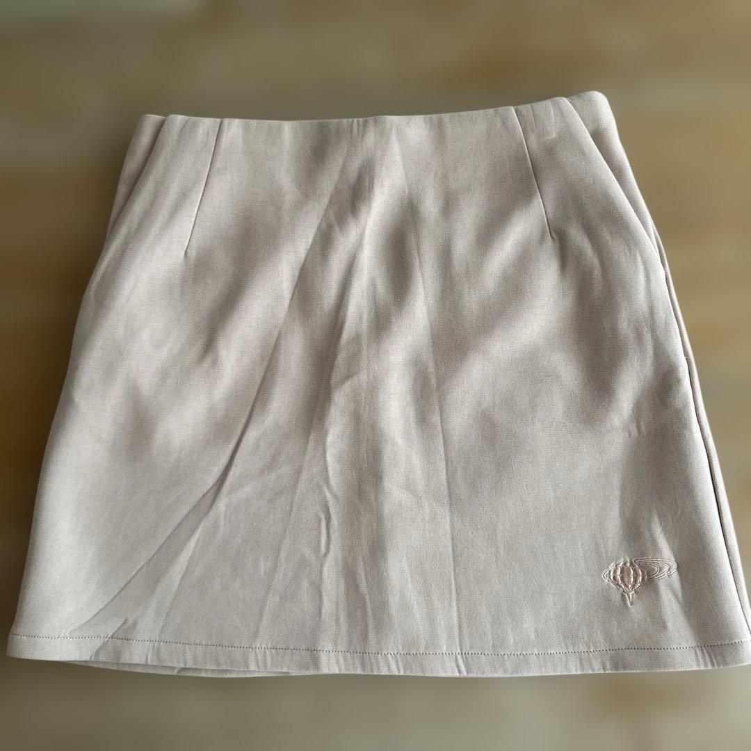 週末値下BeamsGolf ピンク 防風ニット　スカートセット　L サイズ　美品