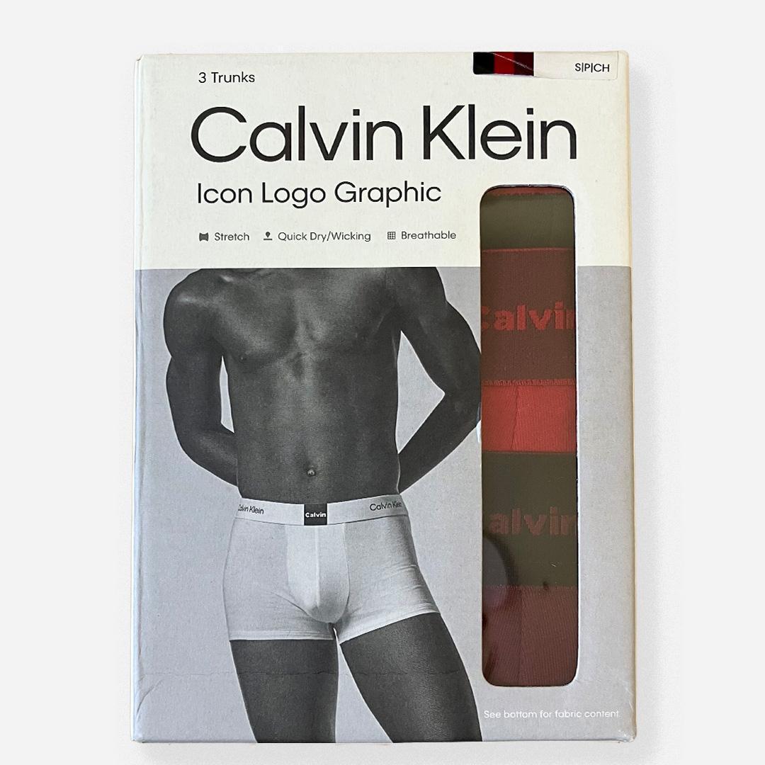 カルバンクライン ボクサートランク S 3枚 Icon Logo Graphic