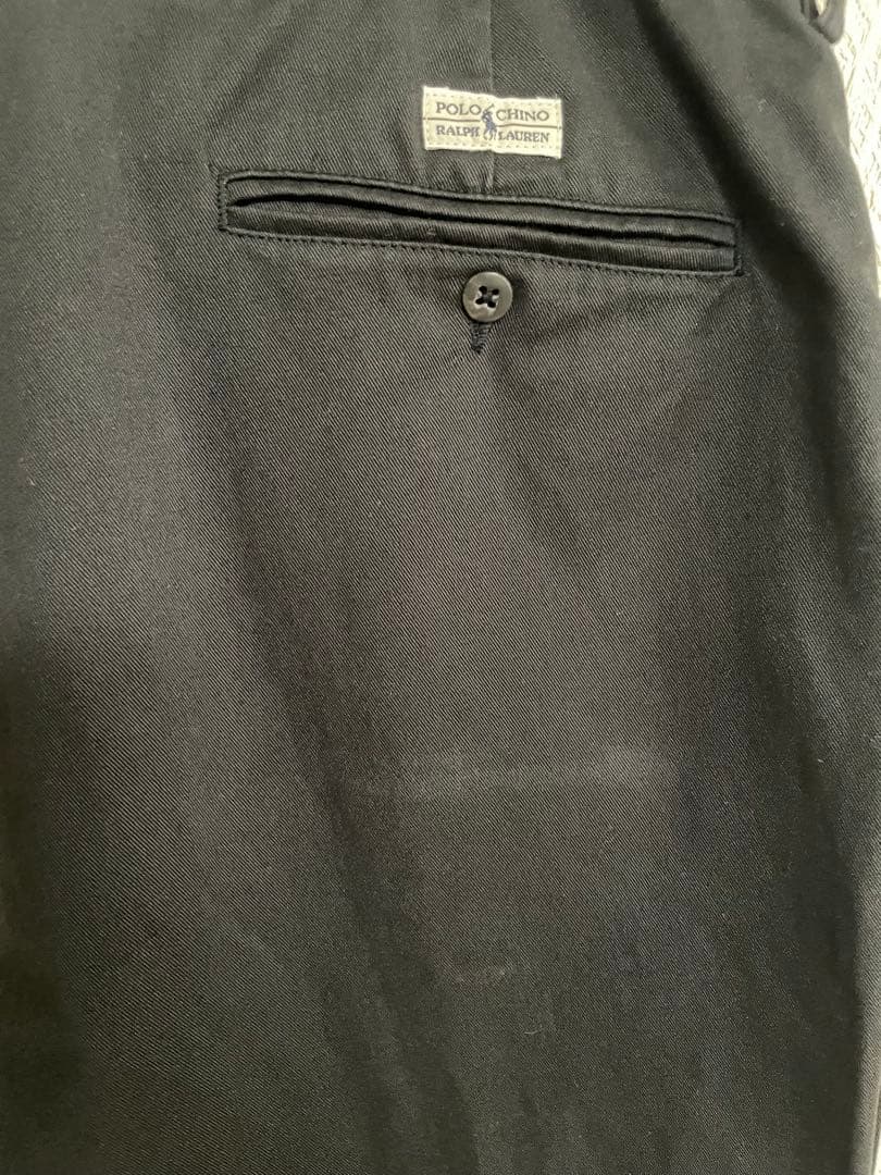 90s Polo Ralph Lauren ブラック チノパン