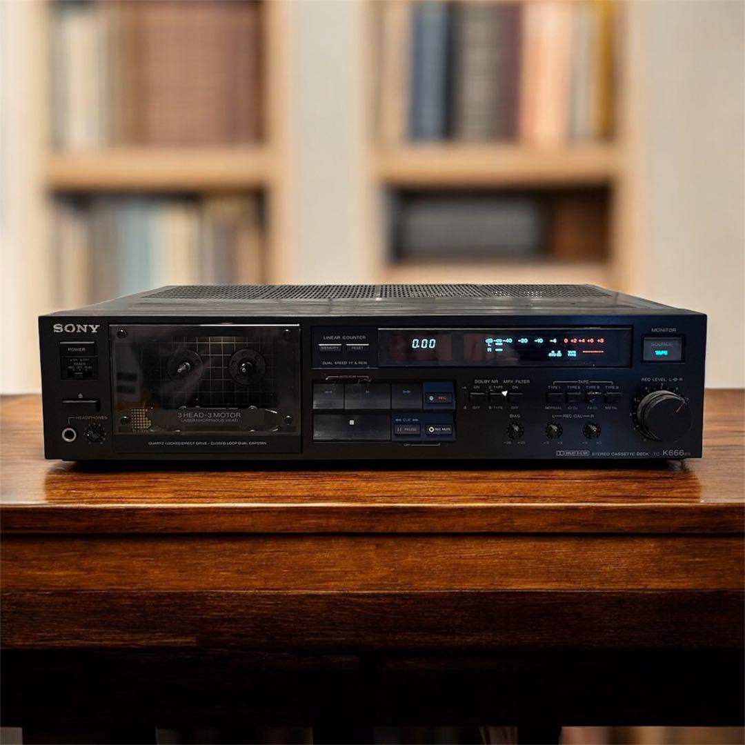 通電のみ　SONY TC-K666ES カセットデッキ