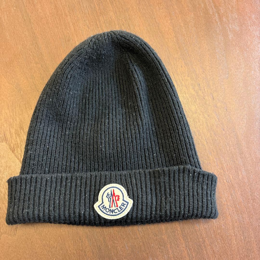 【最終値下】MONCLER モンクレール　ニット帽【ブラック】