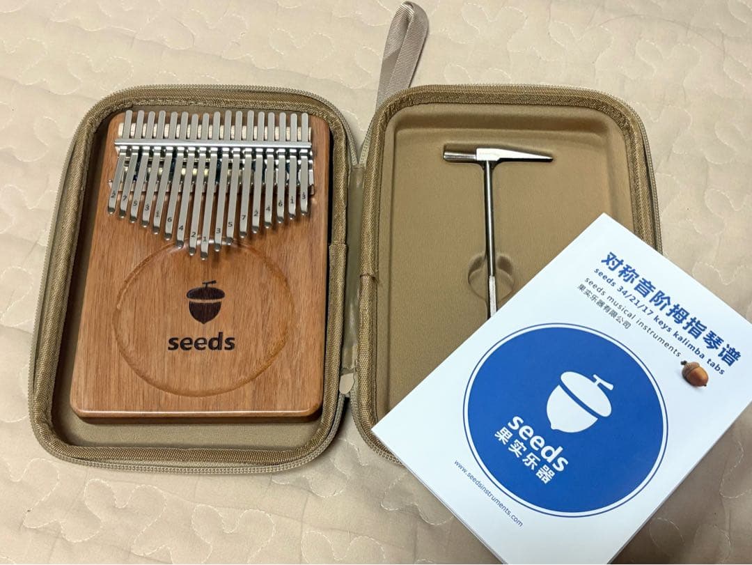 seeds カリンバ ケース付き　17音　終売モデル