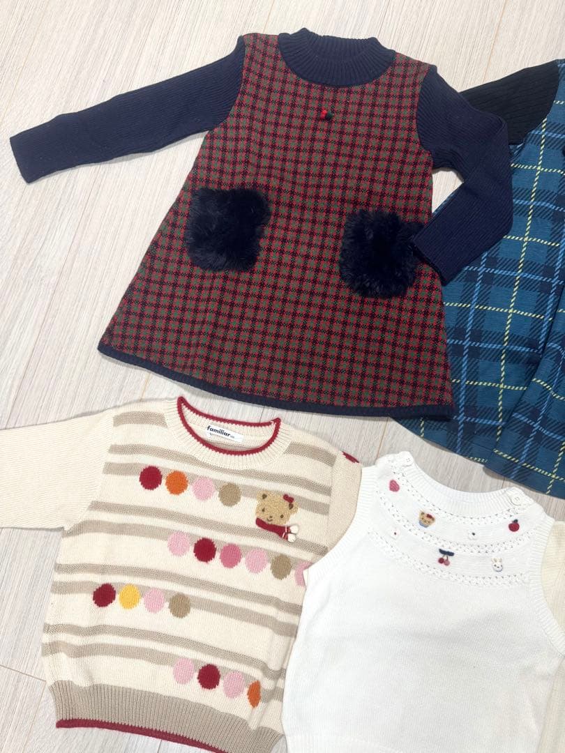 familiar ファミリア　女の子　秋冬　５着セット　まとめ売り