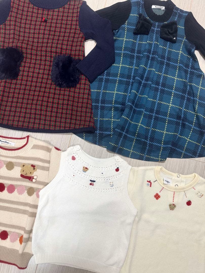 familiar ファミリア　女の子　秋冬　５着セット　まとめ売り