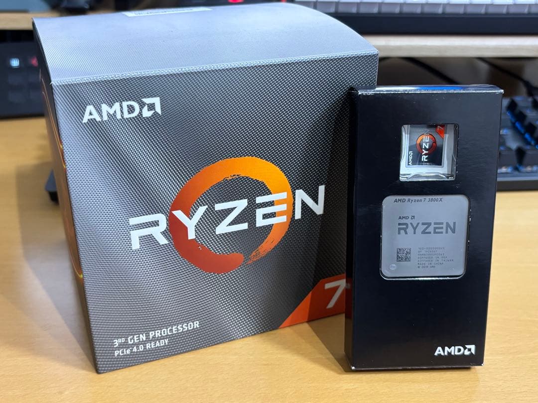 Ryzen7 3800X リテールクーラー付き