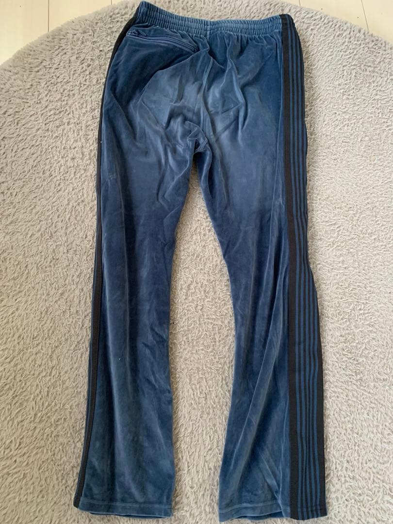 【Needles】TRACK PANT - VELOUR (Navy/Blue)