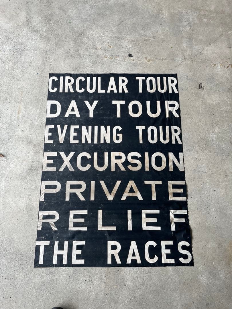 KKK　ヴィンテージ バスロールサイン本物